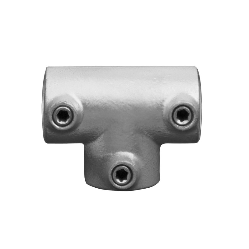 Long TeeTyp 4B, 26,9 mm, Galvanized (Klemp) - Round Tubefittings