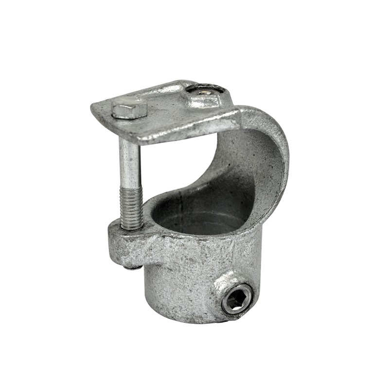 Clamp-On TeeTyp 32B, 26,9 mm, Galvanized (Klemp) - Round Tubefittings