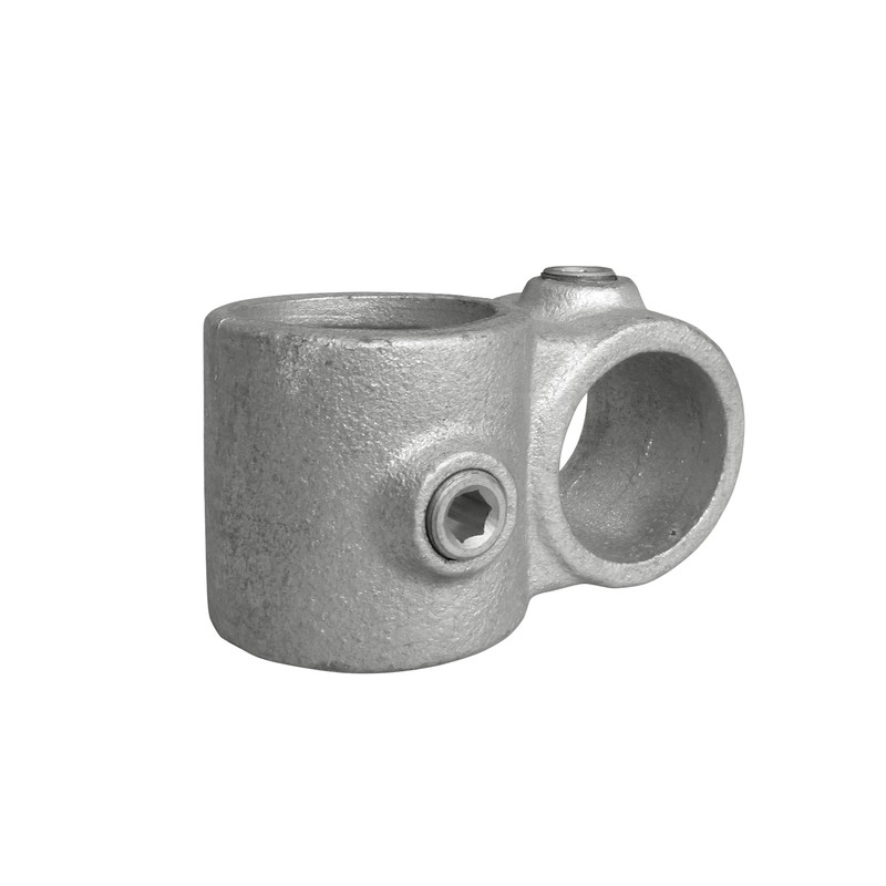 Reducing Crossover 90° Typ 28VED, 48,3 mm - 42,4 mm, Galvanized (Klemp) - Round Tubefittings