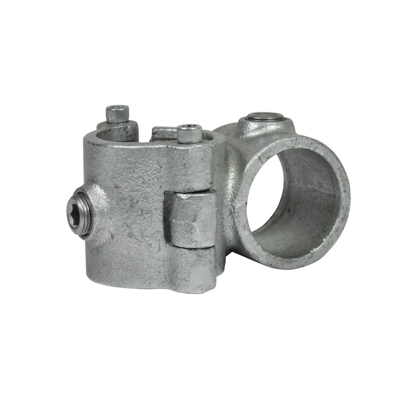 Add-on Crossover 90°Typ 28OD, 42,4 mm, Galvanized (Klemp) - Round Tubefittings