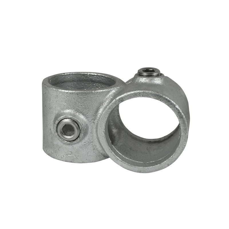 Croisement 90° Typ 28B, 26,9 mm, Galvanisé (Klemp) - Colliers de serrage ronds