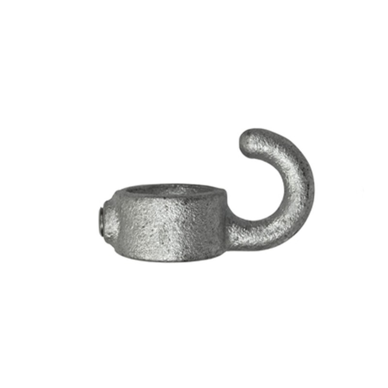 Rohrverbinder Stellring Mit Haken - Typ 61C - 33,7 mm (Klemp) - Runde Rohrverbinder Verzinkt