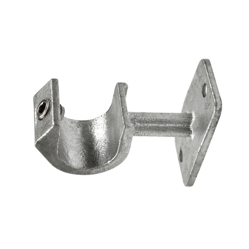 Supporto per corrimano, aperto Typ 35B, 26,9 mm, Zincato (Klemp) - Raccordi per tubi tondi