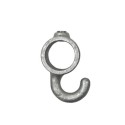 Coat hook Typ 64C, 33,7 mm , Galvanized (Klemp)