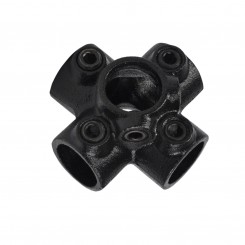 Croce a quattro vie Typ 26C, 33,7 mm , Nero (Klemp)