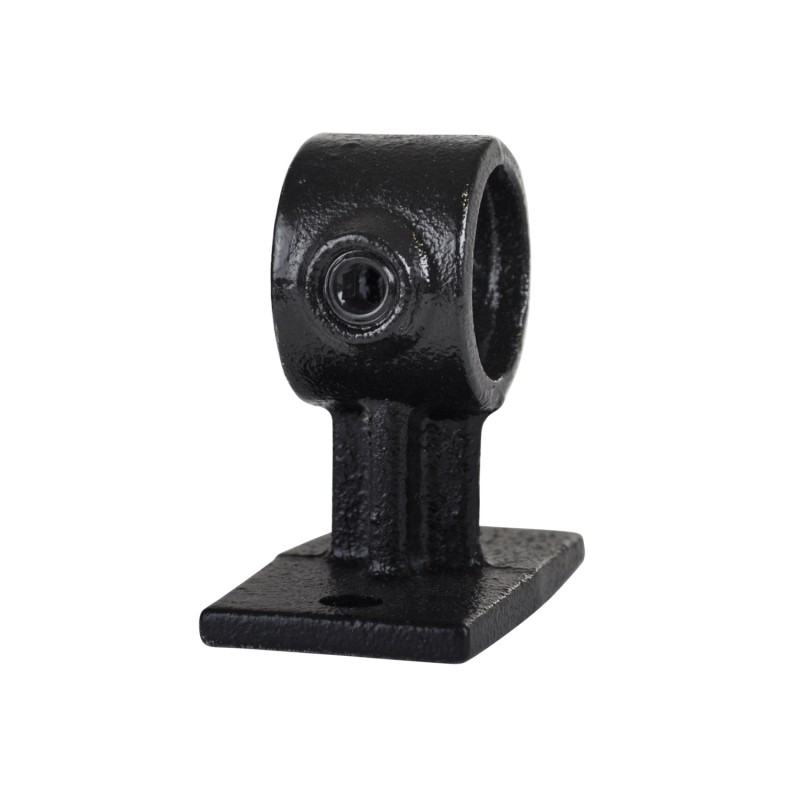 LeuningdragerTyp 34D, 42,4 mm, Zwart (Klemp) - Zwarte buiskoppelingen