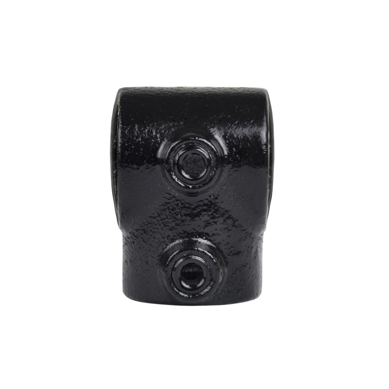 Rohrverbinder T-stück - Kurz - Typ 2B - 26,9 mm (Schwarz) (Klemp) - Runde Rohrverbinder Schwarze