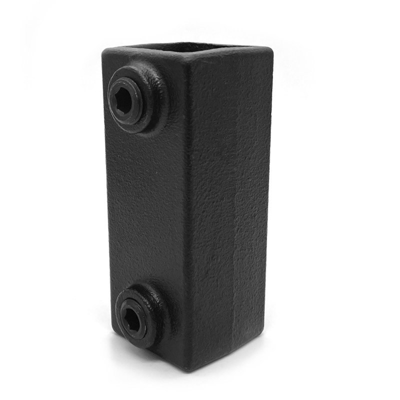 Straight coupling Typ 8S-25, 25 mm, Black () - Square Tubefittings