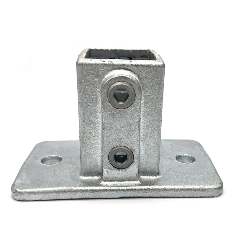 Łącznik ścienny - stopa czworokątna Typ 12S, 40 mm, Ocynk () - Złącza kwadratowe