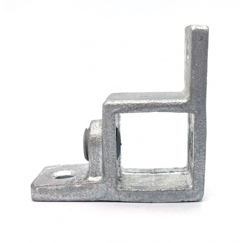 Collar double side 90° Typ 57S-40, 40 mm, Galvanized () - Square Tubefittings