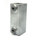 Straight coupling Typ 8S-25, 25 mm, Galvanized (Klemp)