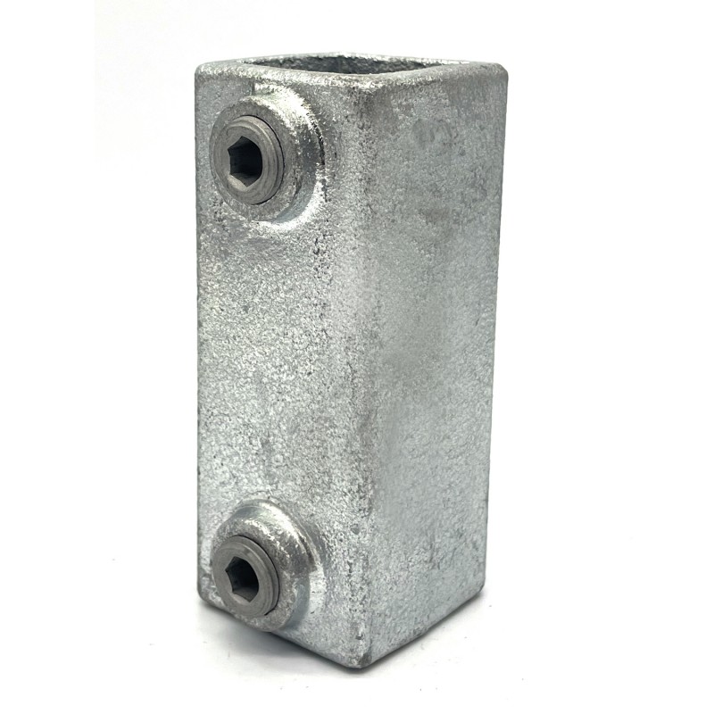 Straight coupling Typ 8S-25, 25 mm, Galvanized (Klemp) - Square Tubefittings