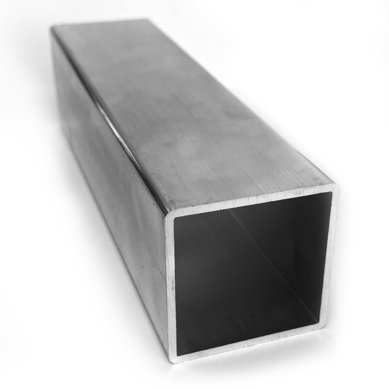Tube en aluminium carré - 40 mm x 2 mm (Klemp) - Tubes carrés en aluminium
