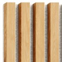 MDF laths on felt 275x30 cm Natural oak (Klemp)