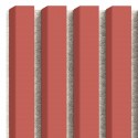 Listones MDF sobre fieltro 275x30 cm Coral (Klemp)