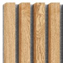 MDF laths on felt 275x30 cm Oak veneer (Klemp)