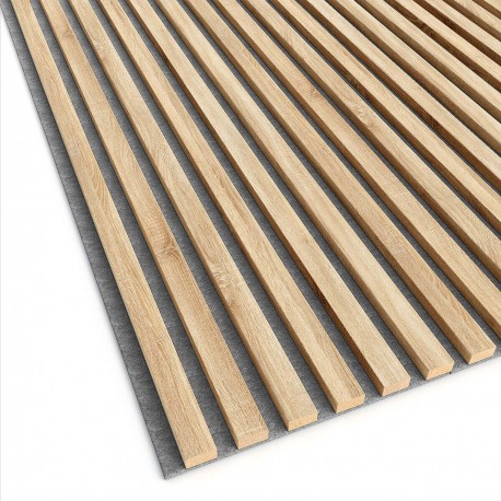 MDF latten op vilt 275x30 cm Sonoma eik (Klemp) MDF latten op vilt 275x30 cm Sonoma eik (Klemp)