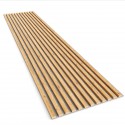 MDF laths on felt 275x30 cm Natural oak (Klemp)