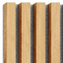 MDF laths on felt 275x30 cm Natural oak (Klemp)