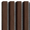 MDF laths on felt 275x30 cm Walnut (Klemp)