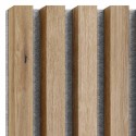 MDF laths on felt 275x30 cm Artisan oak (Klemp)