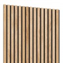 3D veneered acoustic panel - Natural oak (Klemp)