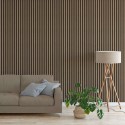 3D veneered acoustic panel - American Walnut (Klemp)