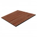 3D veneered acoustic panel - Mahogany (Klemp)