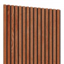 3D veneered acoustic panel - Mahogany (Klemp)