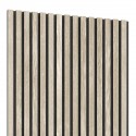 3D veneered acoustic panel - Bleached oak (Klemp)