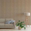 3D veneered acoustic panel - Natural oak/Grey (Klemp)