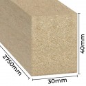 MDF Classico Doghe 30x40 10pc MDF grezzo per la verniciatura (Klemp)