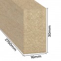 Listones para pintar Mini – listón MDF 16x30 (31 piezas) (Klemp)