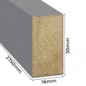 Mini doghe in MDF 16x30 31pc Grigio (Klemp)