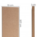 Vrijstaande MDF-latten 10pcs voor schilderen - Engelse lambrisering (Klemp)