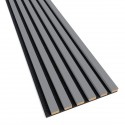 MDF laths on felt 275x30 cm Grey/Black (Klemp)