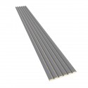 MDF laths on felt 275x30 cm Grey/Beige (Klemp)