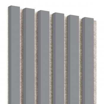 Listones MDF sobre fieltro 275x30 cm gris e (Klemp)