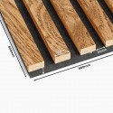 3D panels on felt Oak veneer raw - type C (Klemp)