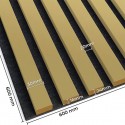 3D panelen op vilt Gouden glans (Klemp)