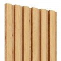 Laths on HDF board 30x275 cm Natural oak (Klemp)