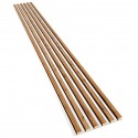 Laths on HDF board 30x275 cm Wotan oak/White (Klemp)