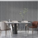 Laths on HDF board 30x275 cm White/White (Klemp)