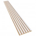 Laths on HDF board 30x275 cm White (Klemp)