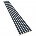 Laths on HDF board 30x275 cm Anthracite/White (Klemp)