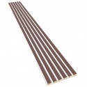 Laths on HDF board 30x275 cm Powder pink/White (Klemp)