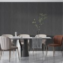 Laths on HDF board 30x275 cm Grey/Black (Klemp)