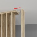 Free standing slat wall - Sonoma Oak - 22x90 (Klemp)