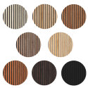 Acoustic panel natural veneer - Sample set (Klemp)