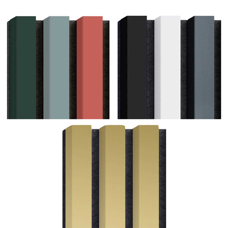 MDF laths on felt - Sample set - Unikolor (Klemp) - MDF slats on felt